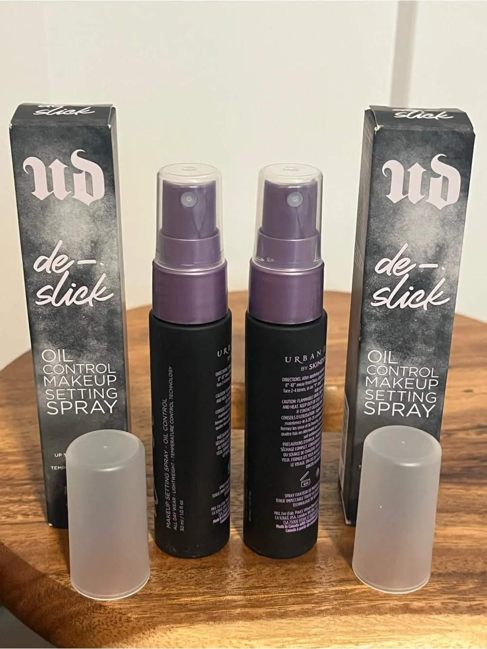 TWO Urban Decay De-Slick Oil Control Makeup Setting Spray — 30mL each